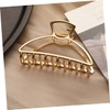 WOONEKY Alloy Hair Claw Clips Set 4 Styles Hair Clamps