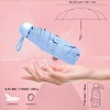 Pumi-geous Travel Umbrella Rain Compact Mini Umbrella Windproof UV Protection