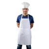 Duogoo Chef Apron and Hat set, 2 Pockets Adjustable Cotton