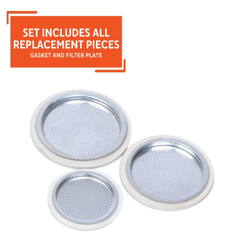 IMUSA Aluminium Stovetop Replacement Rubber Ring & Filter 1-Cup