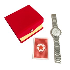 MilesMagic Magician’s Card to Watch Magic Trick | Visually Transform Playing Cards into Wrist Watch | Real Illusion Street or Stage Mentalism Close-Up Gimmick