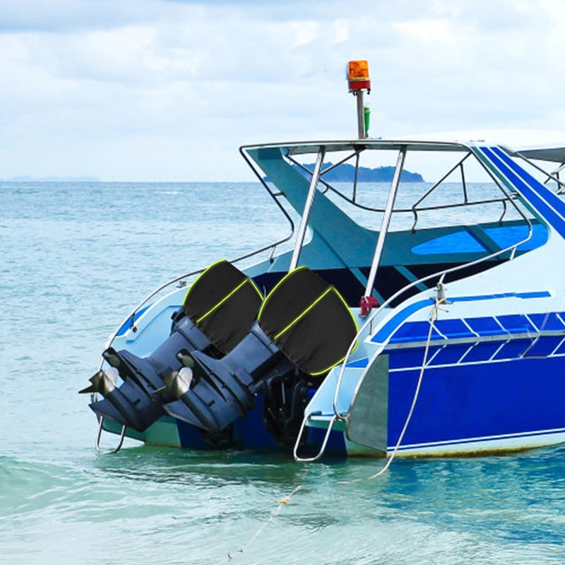 600D Heavy Duty Waterproof Outboard Motor Cover,Fade and Crack Resistant