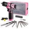 Workpro Power Drill Set&Stackable Tool Box 8V Cordless Drill Driver