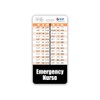 Emergency Nurse Badge Buddy Vertical w/Height & Weight Conversion Charts