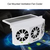 Car Exhaust Fan Solar Powered 3 Fans Ventilation Cooling Odor