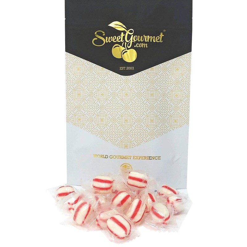 SweetGourmet Peppermint Soft Mint Puffs Clear Wrapped Bulk Candy |