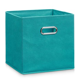 Zeller Present 14138 Fleece Storage Box, Petrol