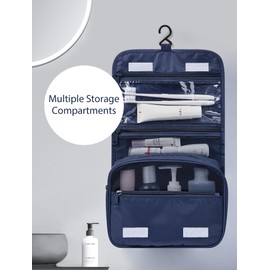 DIMJ Packing Cubes for Travel - 8 Pcs Travel Cubes for Suitcase Lightweight Travel Essential Bag with Large Toiletries Bag for Clothes Shoes Cosmetics Toiletries (Navy Blue)