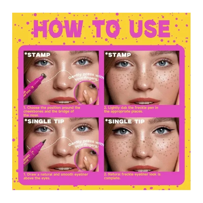 Lápiz Para Pecas 3n1 Con Doble Punta Y Sello Para