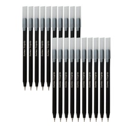 SAINO Trigrip Ballpoint Pens, BLACK, Fine Point (0.7mm), Pack of 20, Fine Writing Ball Pens, Triangular Grip, Perfect for School Office Home Business Use