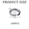 IDNVFY Pack of 100 mini rings, key chain rings, small