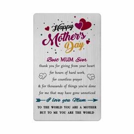 FALOGI Mum Mothers Day Card, Mothers Day Gifts for Mum from Daughter Son, Happy Mothers Day My Best Mum
