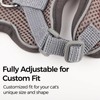 pangdi Cat Harness and Leash Set, Lightweight Air-Mesh Cat Vest,