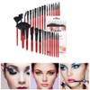 Juego de 32 brochas de maquillaje, color rojo, kit profesional