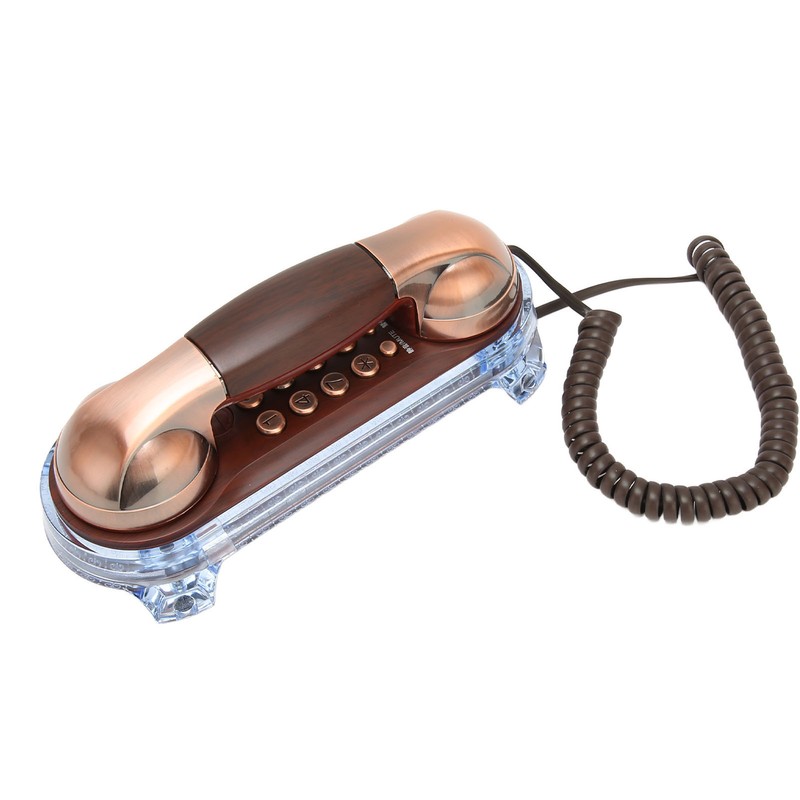 Retro Landline Phone Corded Home Phone Wall Mount Flash Phone