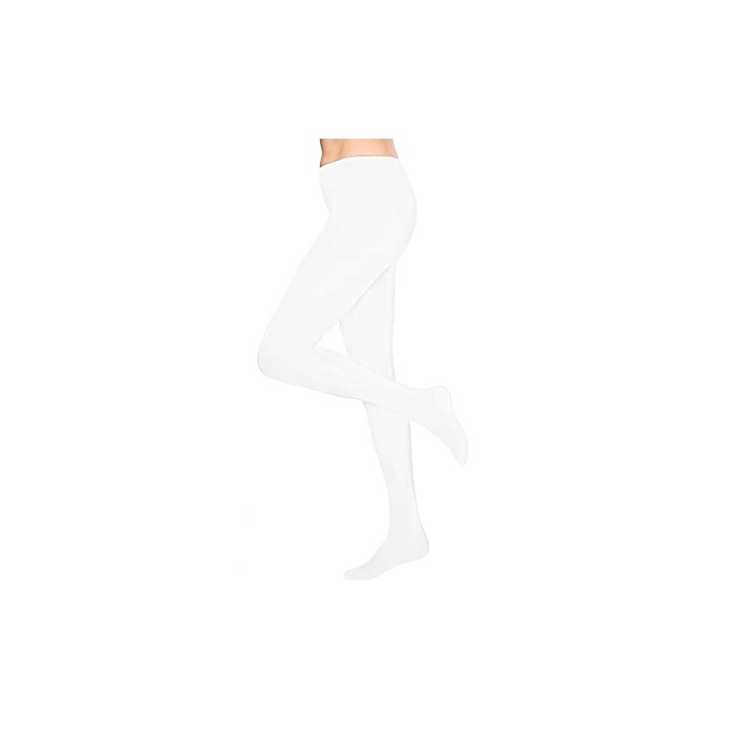 HxmeStore Ladies Thermal Tights Opaque One Size, White