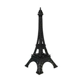 Allgala 6" Eiffel Tower Statue Decor Alloy Metal, Black