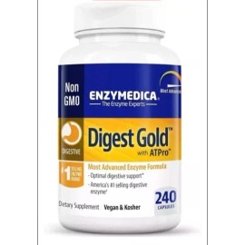 Enzymedica Digest Gold Advanced Enzyme Support 240 Capsules – New Sealed