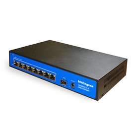 bitEngine 8 Port 2.5G Unmanaged Ethernet Switch with 10G SFP+ Uplink, 8 x 2.5G Base-T Ports, 60Gbps Switching Capacity, Metal Fanless Design, Desktop/Wall-Mount, Plug & Play