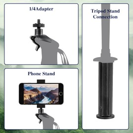 Hiking Poles, Ultra-Light Telescopic Trekking Poles,Portable Walking Sticks with Adjustable Height for Men and Women(Black)