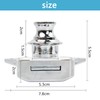 Volumoon 5Pcs Push Button Cabinet Latch Lock,Push Button Latch Lock,Cabinet