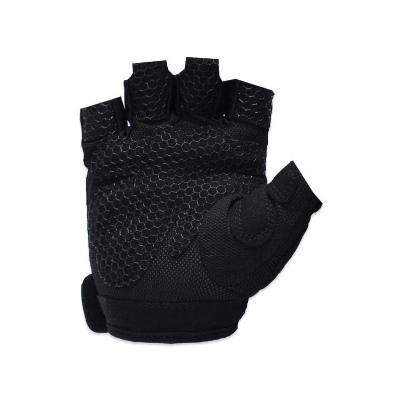 FELTER FITNESS Guante MICROPERFORADO Negro para Mujer, Gym, Pesas, Crossfit,