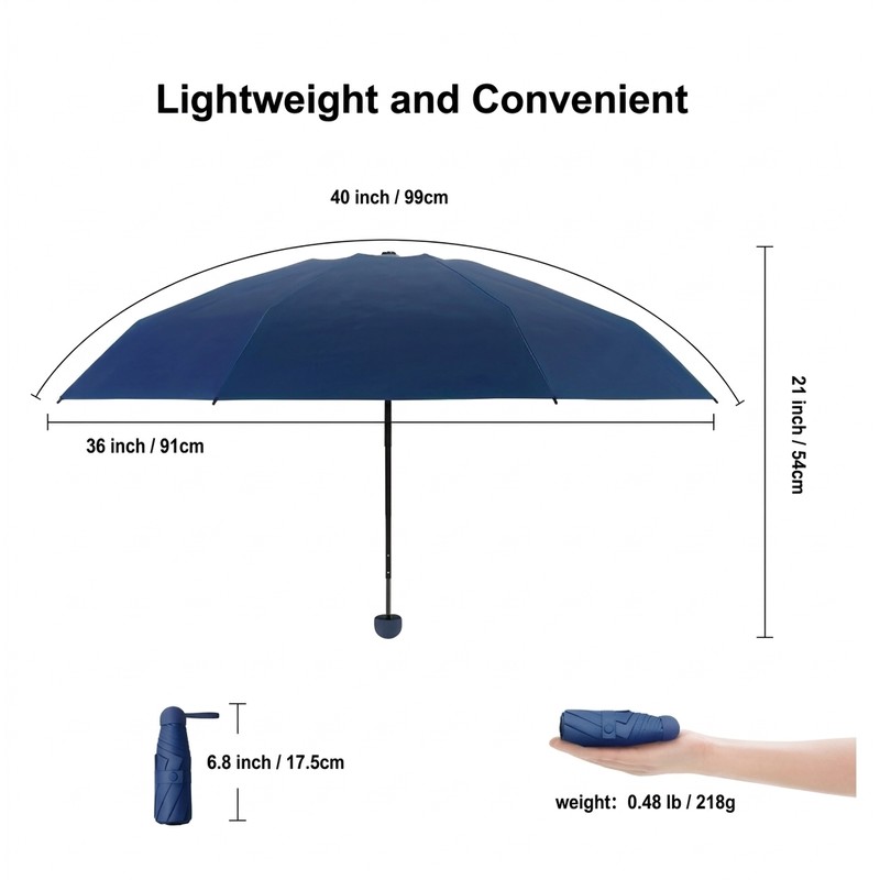 Mini UV Protection Umbrella for Sunny and Rainy Days –