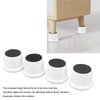 4Pcs Height Adjustable Furniture Riser Wear Resistant Non Slip Furniture