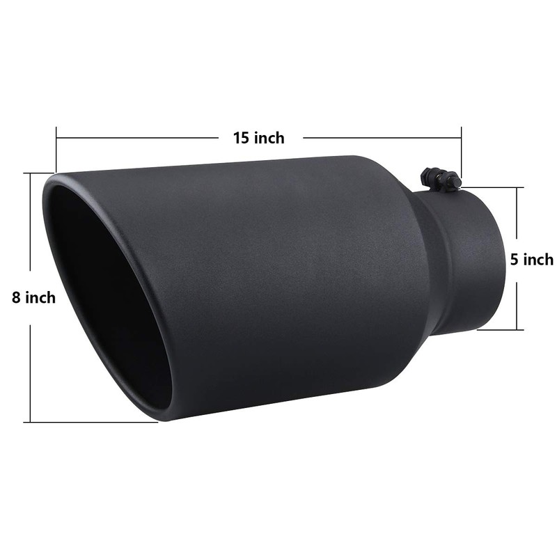 LCGP 5" Inlet 8" Outlet 15" Long Rolled End Angle