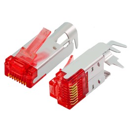 BIGtec Hirose TM21 RJ45 Connector Network Connector Black High Speed Connection for Gigabit Ethernet 1000BASE-T and Fast Ethernet 100BASE-TX AWG 24-27 Pack of 2