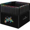 Faber-Castell 116411 Colouring Pencils, Black Edition, 100-Piece Cardboard Box, Shatterproof,