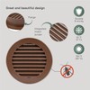 Vent Systems 4'' Inch Brown Soffit Vent Cover - Round