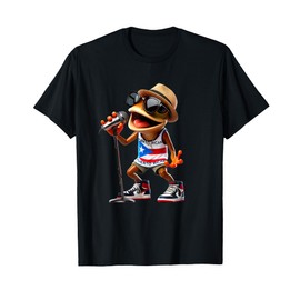 Singing Coqui Puerto Rican Flag Sunglasses Boricua Hat Fun T-Shirt