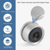 JDMSPEED 2pcs 1.98'' Trailer Axle Dust Cap Cup Grease Cover