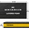 Onreva Tool Box Foam, 1PC 48x24x2 inch, Foam Inserts for