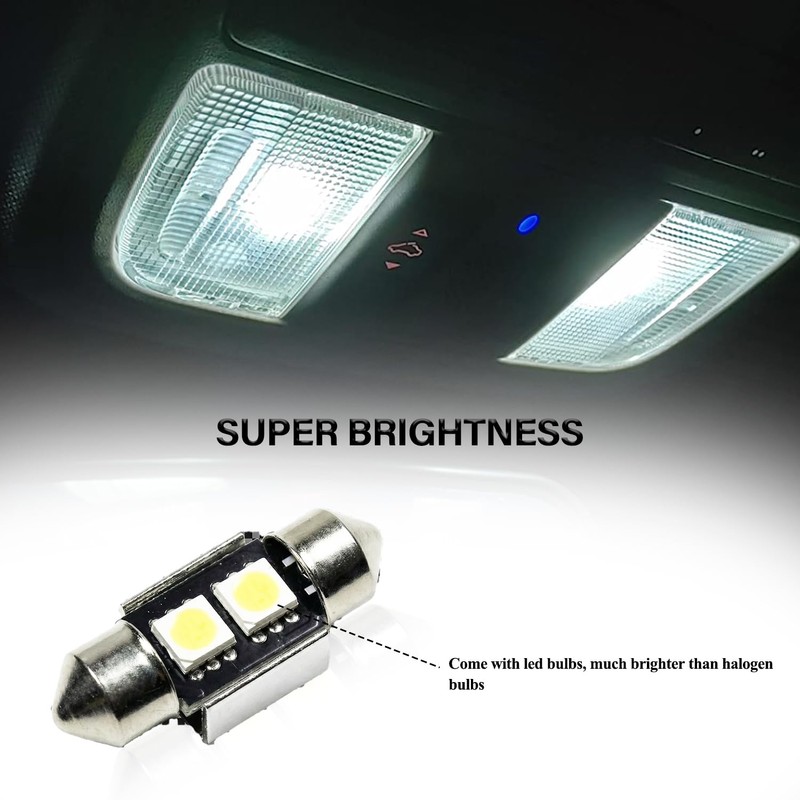 FACAILAHA Roof Map Dome Light Cover Lens Kit with Switch