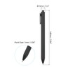 PATIKIL 50 Pack Black Barrel Click Pens, 1.0MM Black Ink