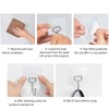 Stainless Steel Large Adhesive Hooks (8 pcs) - 22Ib/10KG Max,