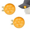 Tinoaly 2pcs Cracker Golf Ball Marker with Hat Clip Set,