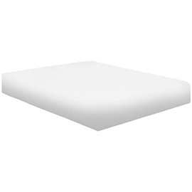 NIYS Luxury Bedding 100% Egyptian Cotton 40CM/16 Extra Deep Fitted Sheets (White, Double)