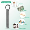 Large Keychain Pill Holder.TISUR Titanium Pill Case Waterproof Pill Fob