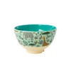 Jungle Animals Print Small Melamine Bowl Green