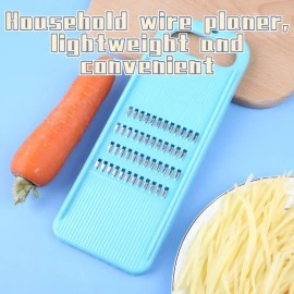 Stainless Steel Vegetable Grater & Slicer for Kitchen – Manual Carrot, Potato & Cabbage Cutter with Comfortable Non-Slip Handle for Home Cooking