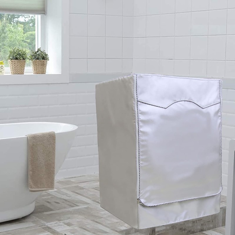 Washer/Dryer Cover,Zipper Design,Waterproof Dust-proof Moderately Sunscreen,(W27 D31 H38in) for Outdoor