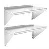 KUARBARR Stainless Steel Shelf Wall-Mounted Stainless Steel Wall Shelf 12