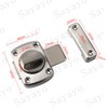 Sayayo Bathroom Latch Rotate Bolt Gate Latch Door Lock, Brushed