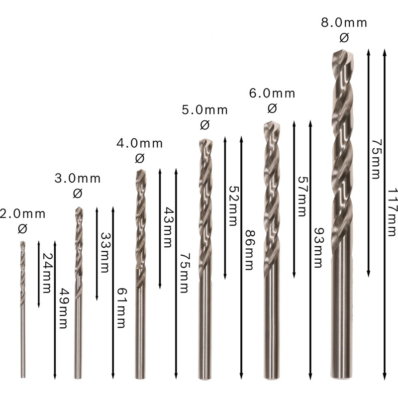 Bosch Professional 6 pcs. HSS-G Metal Drill Bit Set (for