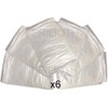 (Pack of 6) Large Plastic Dust Sheets 1.8m x 1.5m