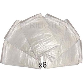 (Pack of 6) Large Plastic Dust Sheets 1.8m x 1.5m PVC Furniture Cover for Builders Decorators DIY