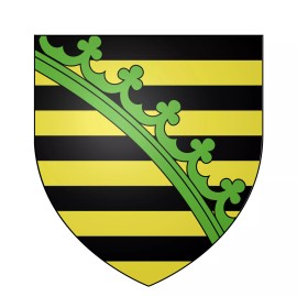 Superheroes Duchy of Saxony Medieval Coat of Arms 3.5" Car Truck Window Bumper Sticker Decal